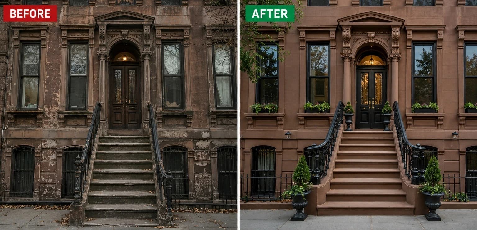 Brownstone Restoration in Queens, NY