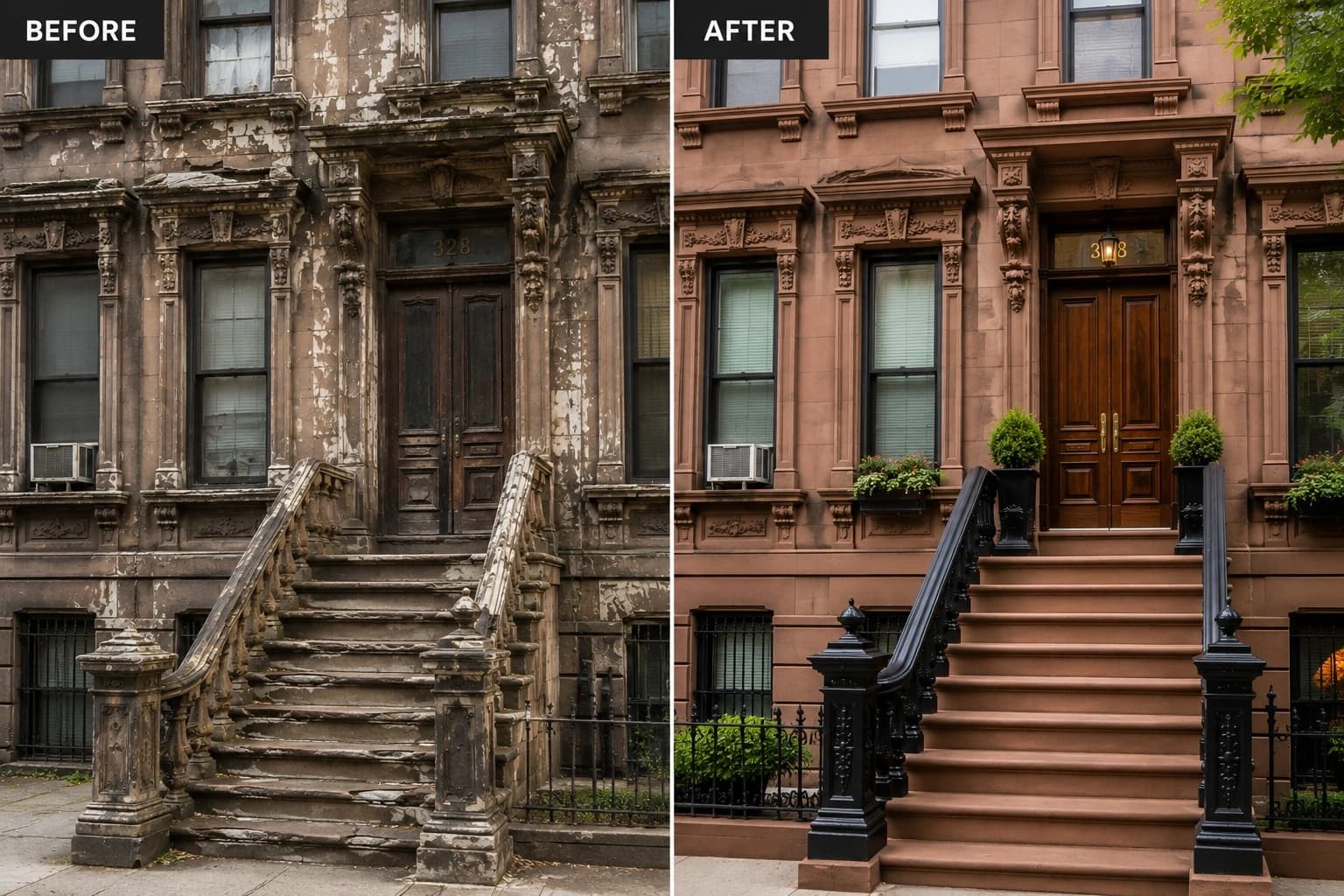 Brownstone Restoration in The Bronx, NY