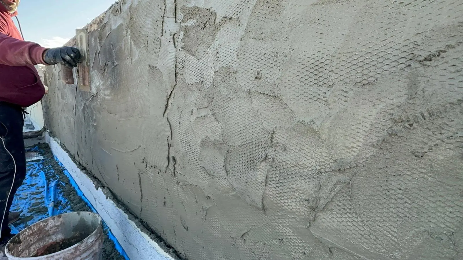 Stucco/Waterproofing of Exterior, Parapet, and Retaining Walls service by Infinity Construction NYC