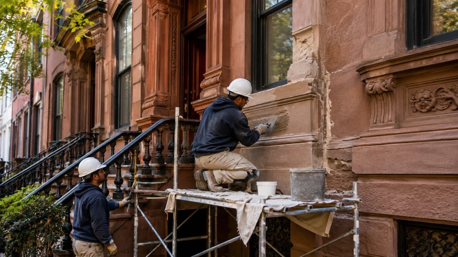 Brownstone Facade Repair in Brooklyn, NYC: Common Problems and Expert Solutions