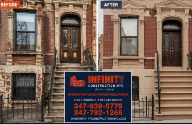 Brownstone Facade Restoration in Brooklyn NY